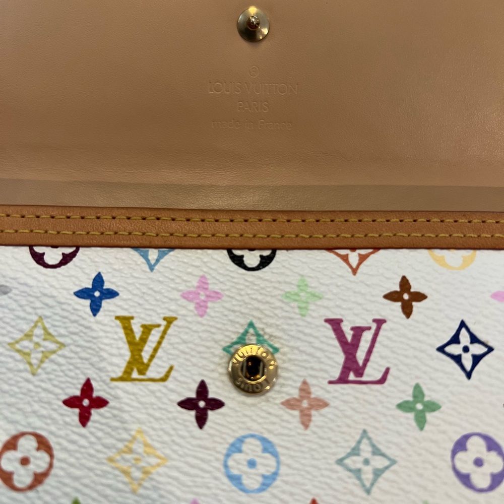 Louis Vuitton x Murakami Multicolour Monogram Porte Tresor Wallet/ WOC - Picture 6 of 12